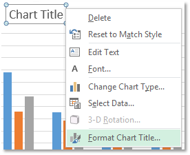 format chart title
